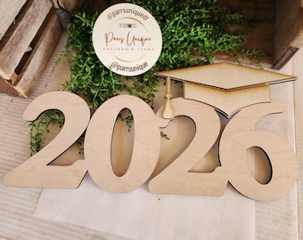 Senior 2026 Graduation Sign SVG with Cap, Personalized Name (Digital File Only)