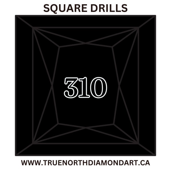 Square DMC 310 Diamond Painting Drill, Black Diamond Drill, Bulk Diamond Painting Drills, Drills Diamond Painting