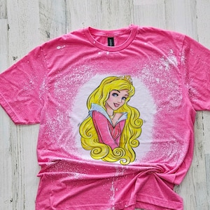 disney Princess tshirt, Aurora bleached princess shirt, kids sleeping beauty, Briar Rose, bleached princess tshirt, toddler princess