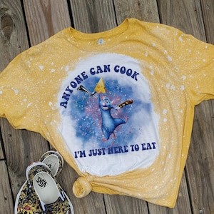 Epcot Food Wine Shirt, Remy Ratatouille bleached, Disney Mouse Bleached Shirt, Food and Wine, Epcot Shirt, Disney Park Shirt, Bleached Shirt