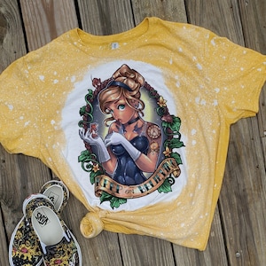 Punk Princess tshirt, bleached princess shirt, kids, black, ariel little mermaid, ariel bleach washed, bleached princess tshirt, toddler