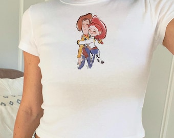 Cowgirl Toy Story Crop Tank, Woody Jessie Love, Buzz Lightyear Baby tee, Retro Woody womens, Country Hat girl, Toy Story Youth Gift Present