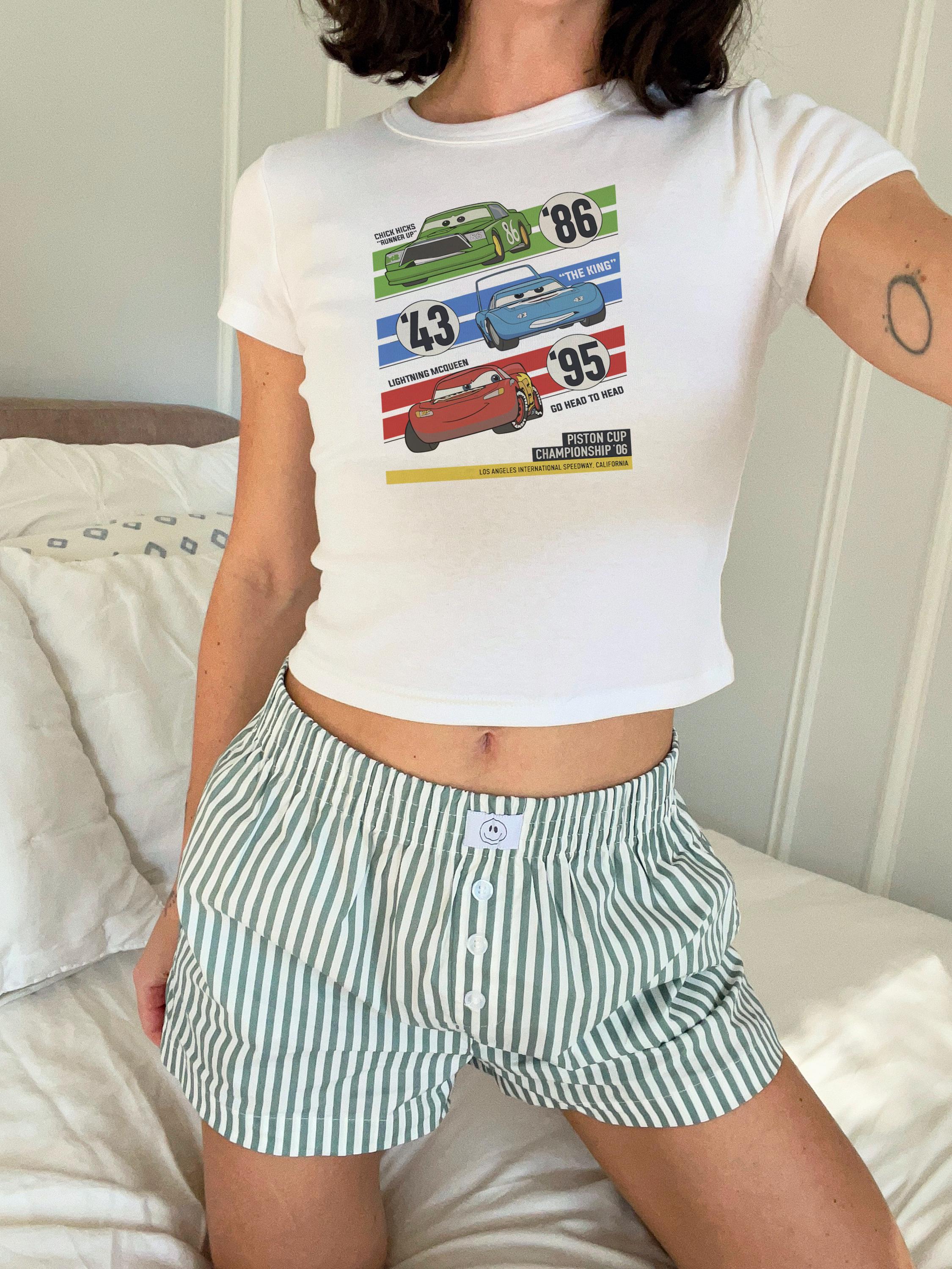 Cars Champions Crop Tank, Disneys Radiator Springs Baby tee, Lightning McQueen Crop, Tow Mater tank top, Race Cars Shirt, Piston Cup Champ