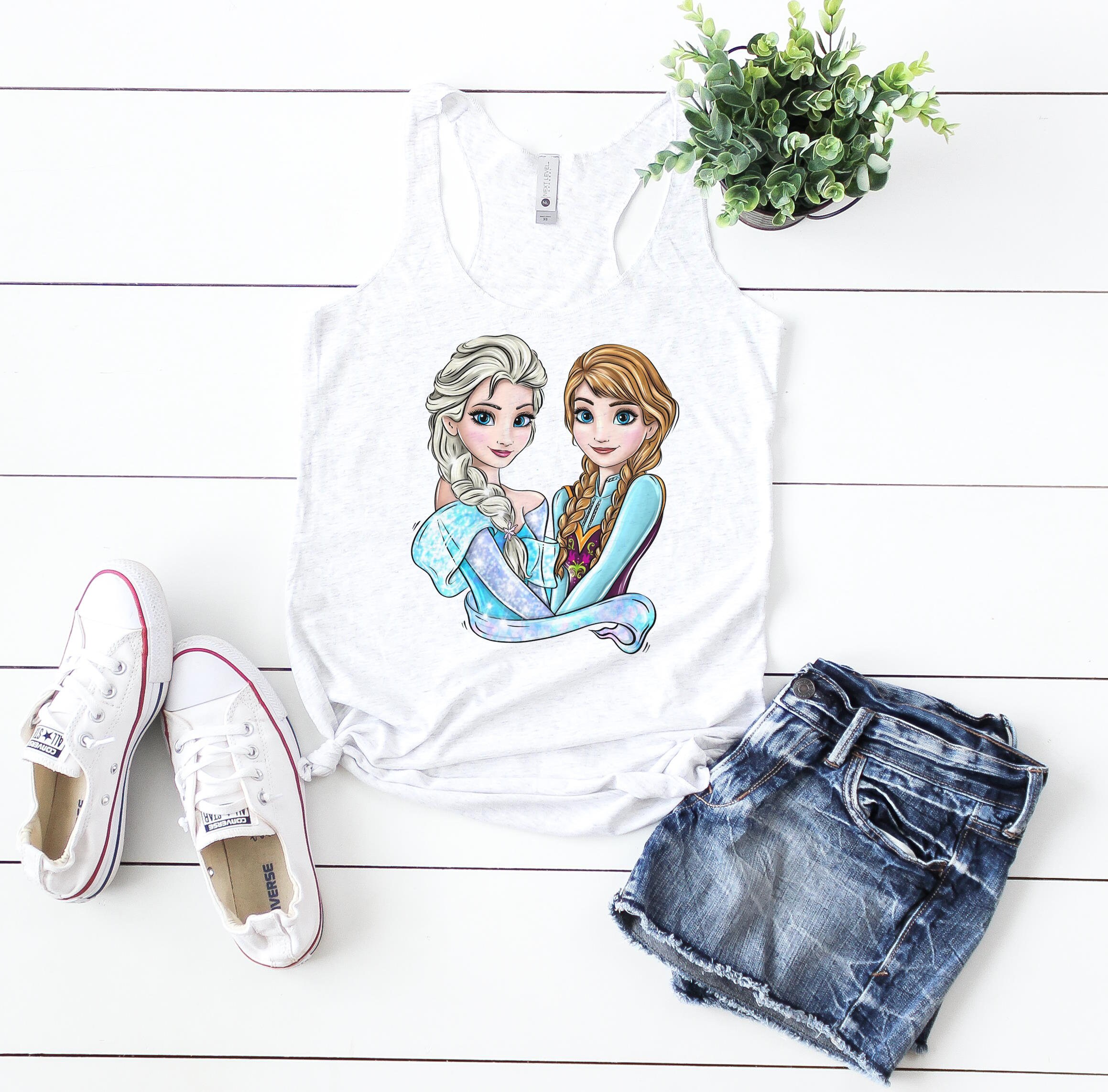 Elsa Tank Kids Iconic Princess Tank, Girls Princess Gift, Disney Tank Summer ...
