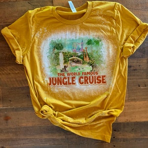 Jungle Cruise Shirt, Disney Jungle Cruise Shirt, Disney Park Shirt, Disney Shirt, Bleached Tee, Graphic Tee, Disney World, WDW, Shirt