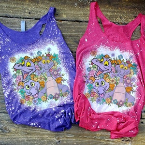 Figment Floral Tank Top, Dreamfinder Womens, Retro Disney Tank, Epcot Park Summer, Epcot, Disney Tank Top, Disney Park Shirt, WDW Shirt