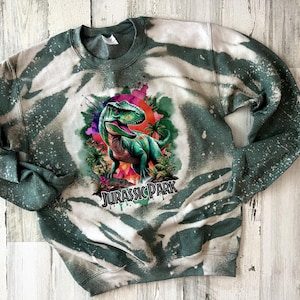 Jurassic Park Sweatshirt, Dino World Sweater, Dinosaur Crop, Islands of Adventure Womens long sleeve, Horror gift, Jurassic cool sweater