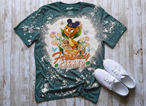 Orange Bird Shirt, Orange bird bleached tee, Epcot bleached Festival Shirt, Graphic Tee, Bleached Shirt, Sublimation, Disney Park Shirt