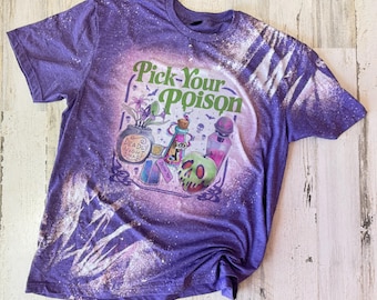 Camiseta Elige tu veneno, Elige tu destino, Camiseta de villanos del Dr. Facilier, Hades, Cruella, Maléfica, Úrsula blanqueada, Camiseta de tirantes de manzana de la Reina Malvada