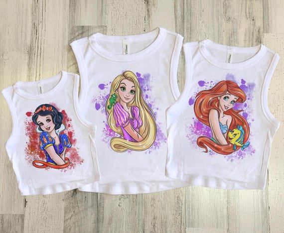 プリンセス クロップ タンクトップ、ディズニー クロップ キッズ、幼児 