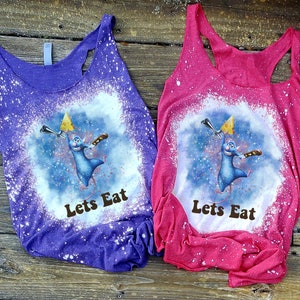 Remy Bleach Tank, Anyone can cook, Ratatouille tank top, France Shirt, Food and Wine, Epcot Shirt, Disney Park, Graphic Tee, Bleached tank