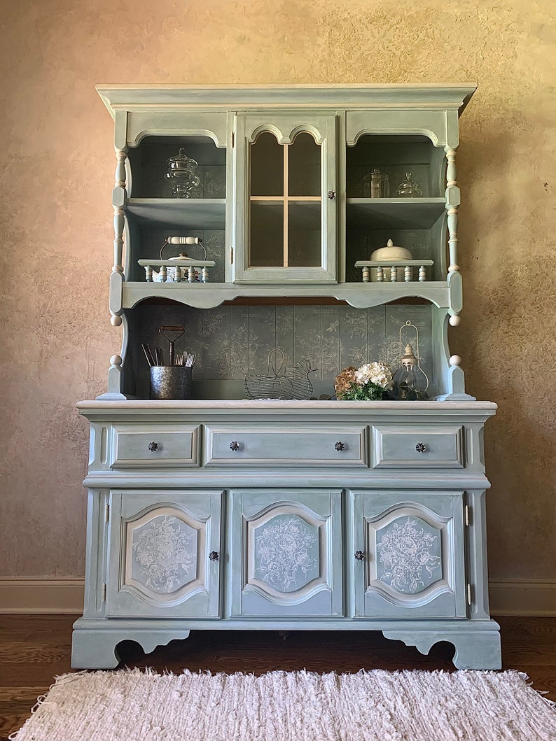 China Hutch Farmhouse Cottagecore French Country Etsy