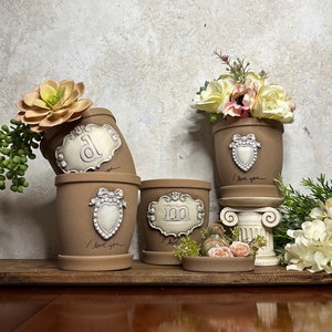 Maceta de jardinera personalizada / Maceta de flores personalizada / Maceta de gres / Maceta de jardinera suculenta / Jardinera de flores de interior / Regalo para jardineros /