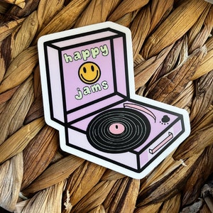 Happy Jams | 2000s Stickers | Y2K Sticker Set | 2000s Sticker Pack | Y2K Inspired Stickers | Y2K Aesthetic Stickers | Vinyl Stickers