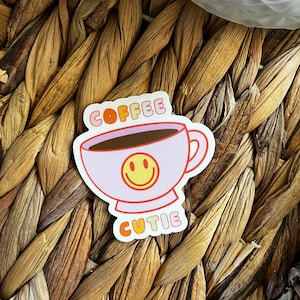 Kaffee Cutie | 2000er Aufkleber | Y2K Sticker Set | 2000s Sticker Pack | Y2K Inspiriert Sticker | Y2K Ästhetische Aufkleber | Vinyl Sticker
