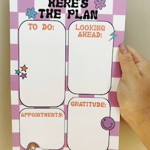Daily Planner | Productive Planner | Planner Pad | Back to school | Daily Agenda | To-Do List | Goal Planner | Stationery