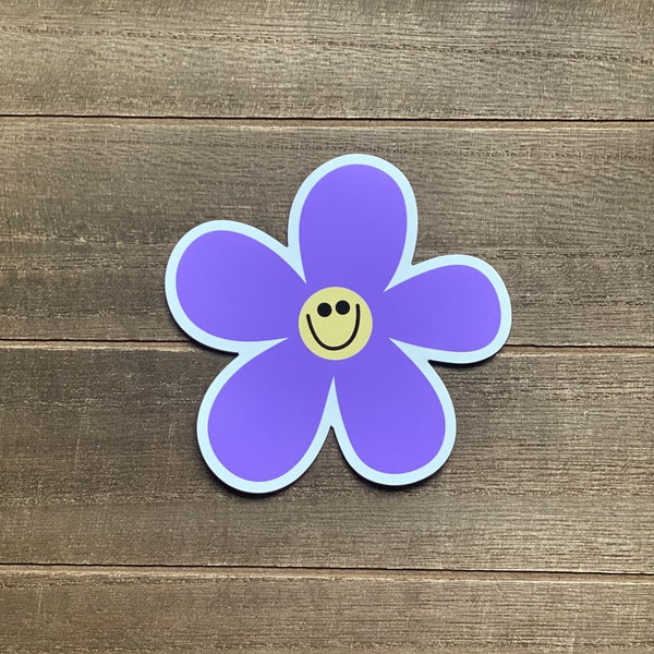 Smiley Face Floral Magnet