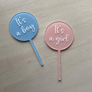 Cupcake Topper Acryl Plexiglas Hochzeit Geburtstag Babyshower personalisierbar Name