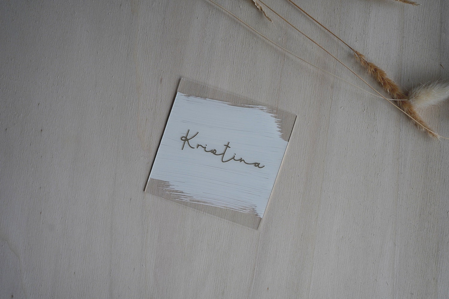 Personalisierbare eckige Namensschilder Namenskarten Platzkarten Acryl Plexiglas Hochzeit Gastgeschenk Tischdekoration Weihnachten