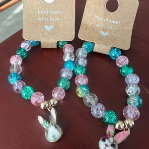 Some Bunny Loves You - (2) Bunny Bracelets for Kids