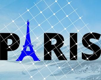 Paris, Eiffel tower SVG, Cricut file, Paris silhouette SVG, Eiffel tower files for cricut, Eiffel tower clipart