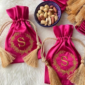 Hochzeitszeremonie, Taschen, Brautpartygeschenk, Gastgeschenk, personalisiertes Gastgeschenk, Henna Nigt Geschenk