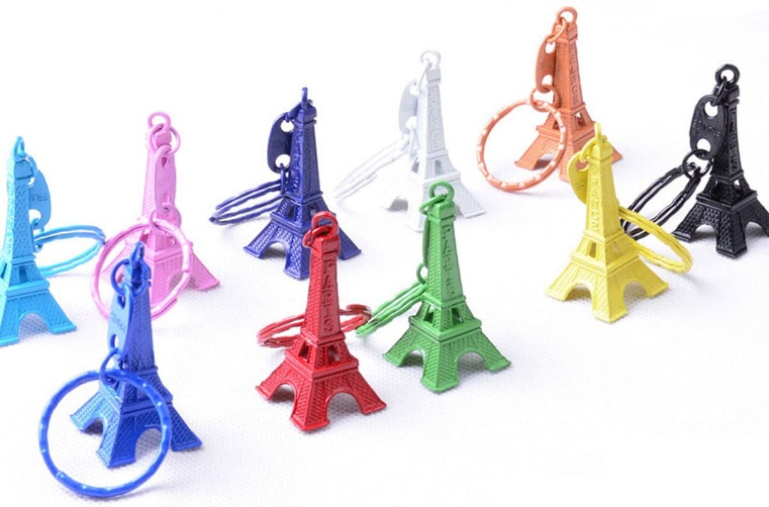 Eiffelturm Schlüsselanhänger – 12 Stück Set, Metall, Retro – Als Geschenk, Souvenir Oder Deko