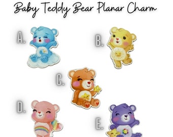 Pastell Bär Planar | 1 Stück Resin-Acryl Cabochon | Baby Teddy Bär Anhänger