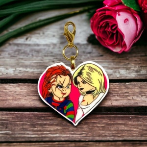 Horror Doll Couple Charm | Halloween | Doll Planar | 1 PC Acrylic Resin Planar Charm | Slasher | Wanna Play?