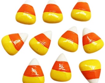 Candy Corn Charm | Yellow - Orange - White Candy | Halloween Candy | Trick or Treat | Spooky | Haunted | Sweet Tooth | 21x26MM - 1 PC Charm