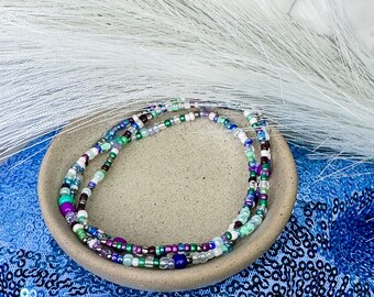 Snow Queen Bracelet | Mint - Plum - Navy - Baby Pink Colors Seed Bead Bracelet | Trendy Bracelet | Minimalist Beaded Bracelet | Handmade