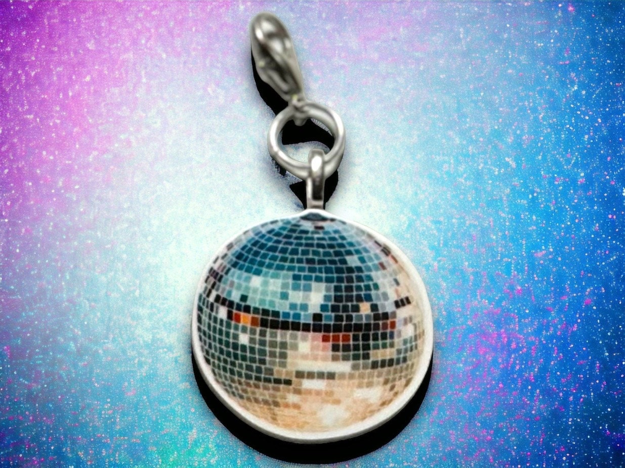 Disco Ball Charm, Stanley Cup Accessories - Harbor to Gulf Sparkly Silver