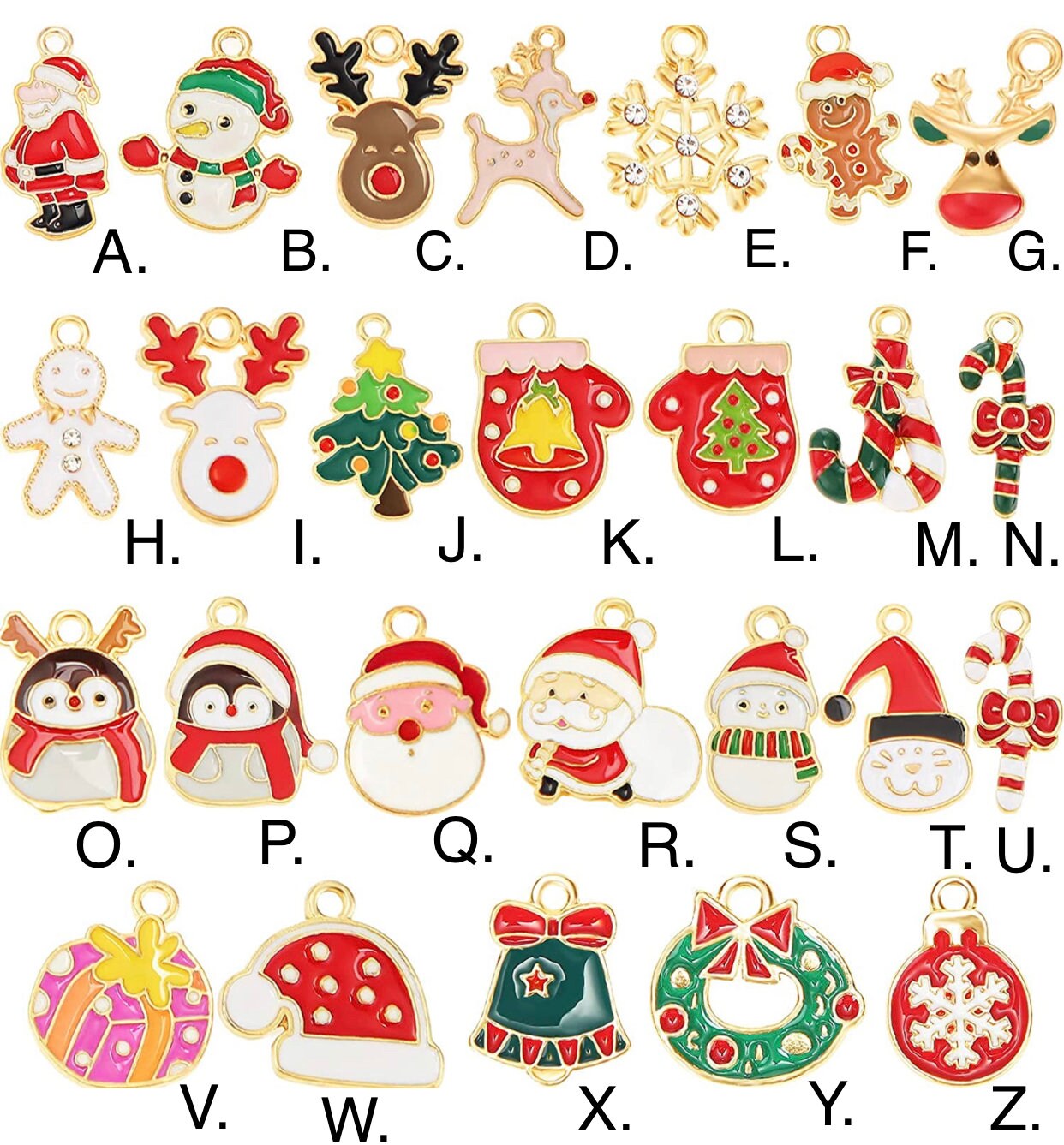 Happy Holidays Merry Christmas Santa Snowman Penguin Presents Gingerb…