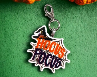 Ich rieche Kinder Charm | Halloween | Hexen Planar | 1 Stück Acrylharz Anhänger Charm | Spinnennetz Anhänger