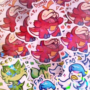 2"5 Holo Sticker 9G Starters! Po ke mon