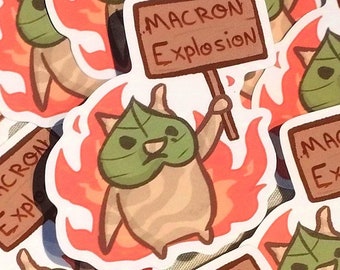 KOROGU MACRON EXPLOSION Stickers 5cm