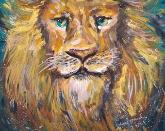 Narnia Aslan Art Printable Instant Digital Download with and without Quote by GraceStarbound