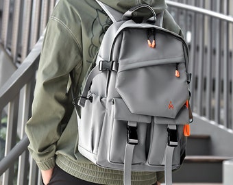 Lässiger College Rucksack | Wasserabweisender Rucksack aus hochwertigen Materialien gefertigt | 15,6 & 17 Zoll Laptop-Rucksack | Rucksack für die Arbeit