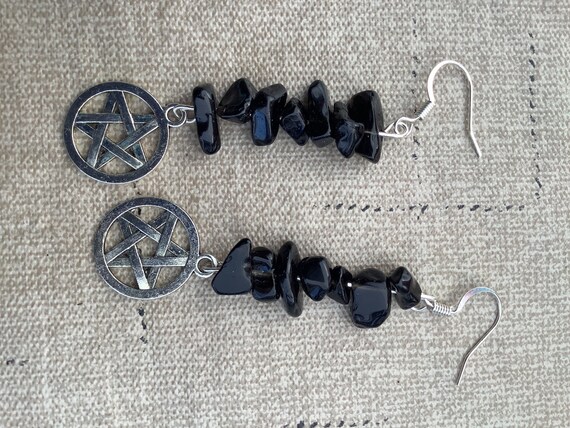 protective black jasper and pentagram