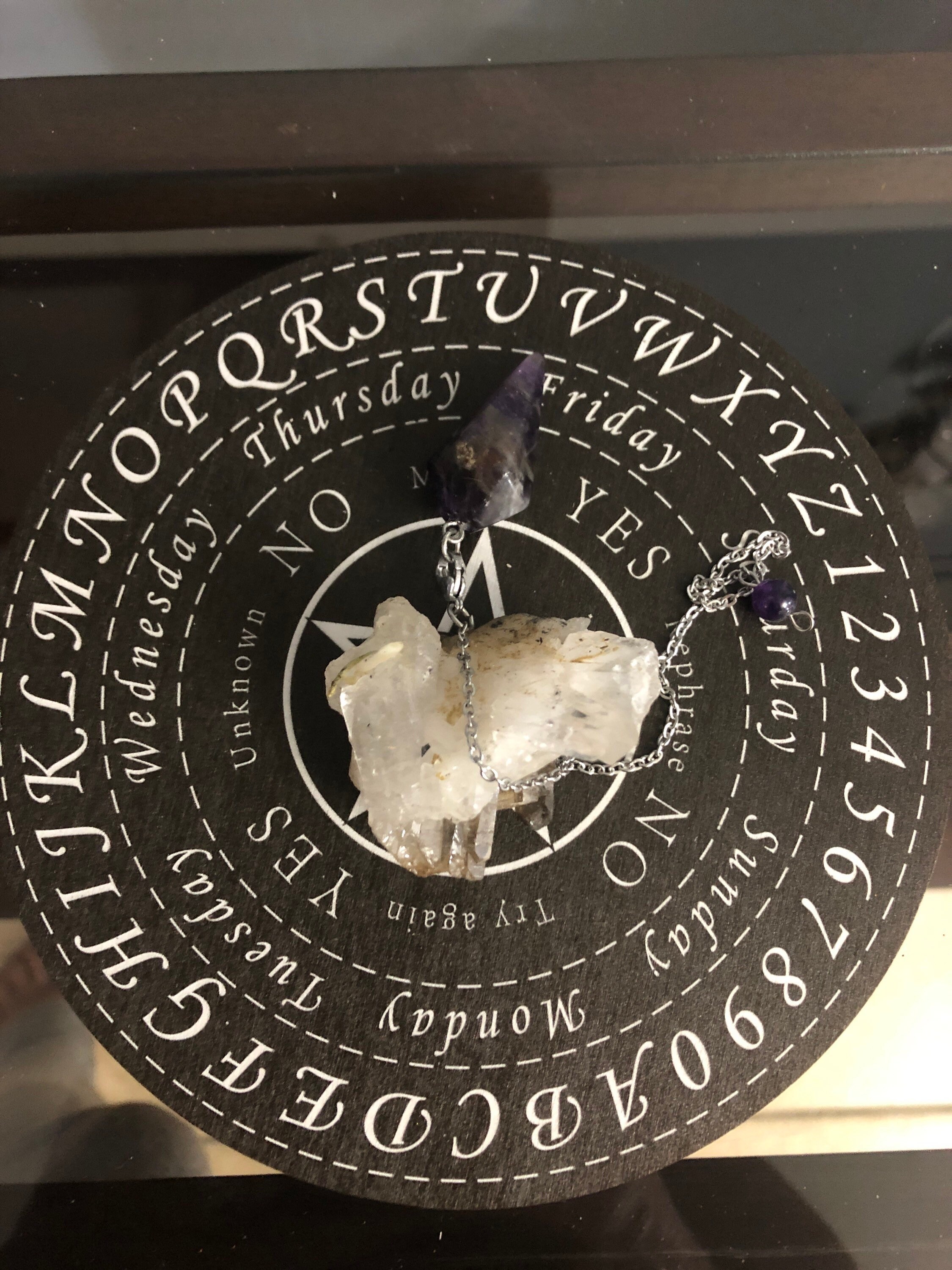 Full alphabet & #, days of the week, yes/no spirit divination board