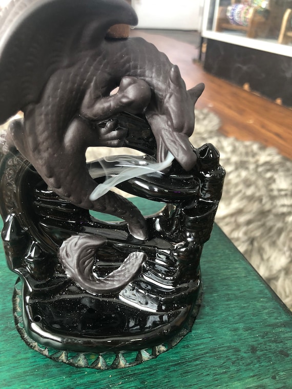 Dragon backflow incense burner