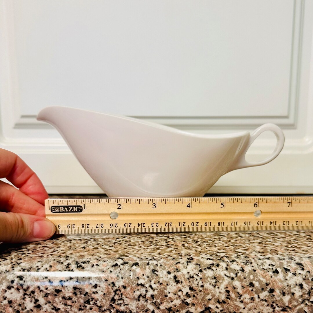 Boontonware MCM White Gravy Boat 1960s Gravy Boat Vintage Etsy