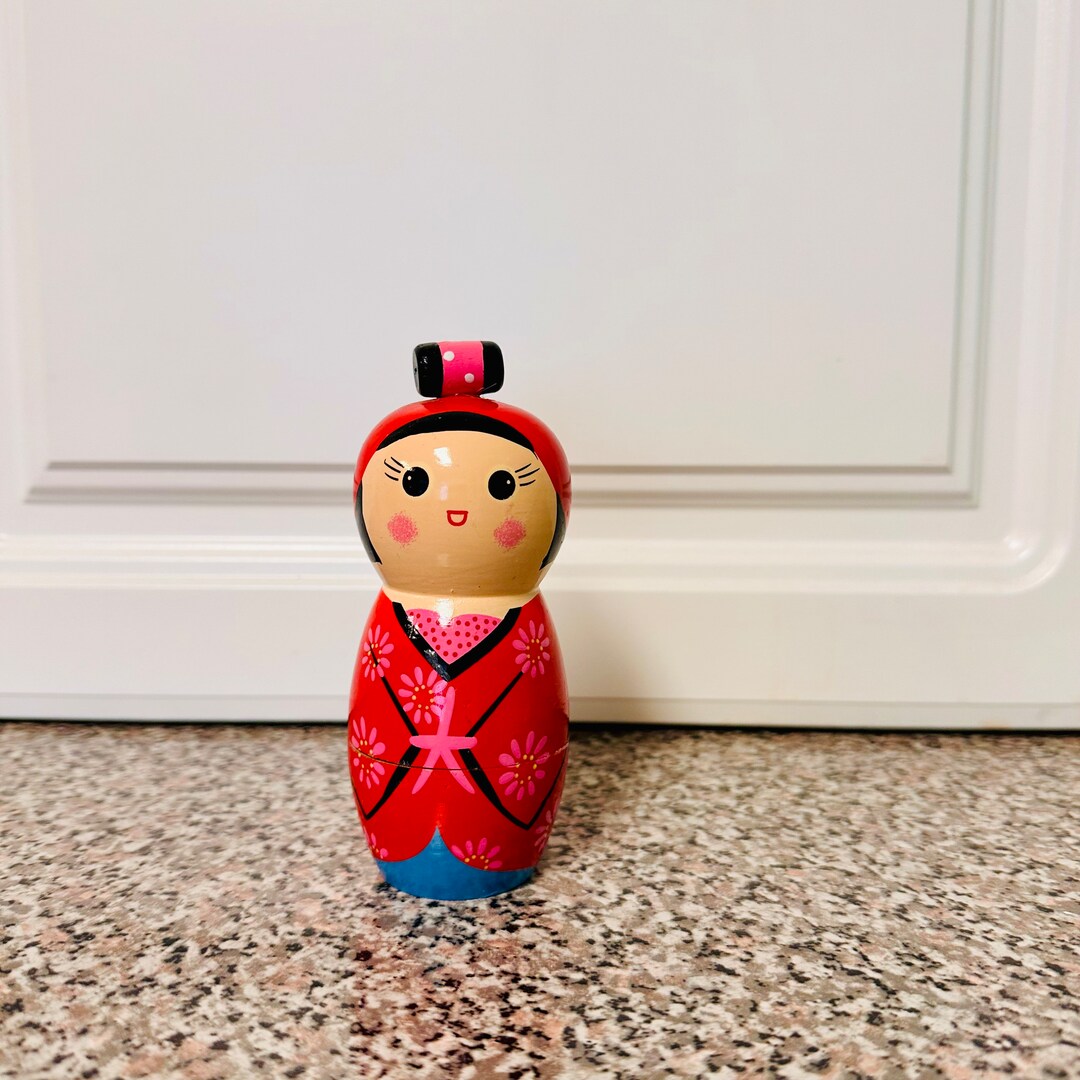 Japanese Stacking Doll Stacking Doll Japanese Japan Etsy