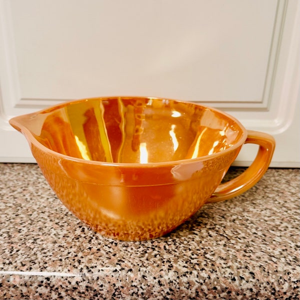 Fire King Ovenware Mixing Bowl | Vintage Fire King | 1950s Ancho Hocking Fire King | Cottagecore | Grandma Core | Vintage Mixing Bowl