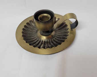 Bronze Colored Candle Holder by Home Interior