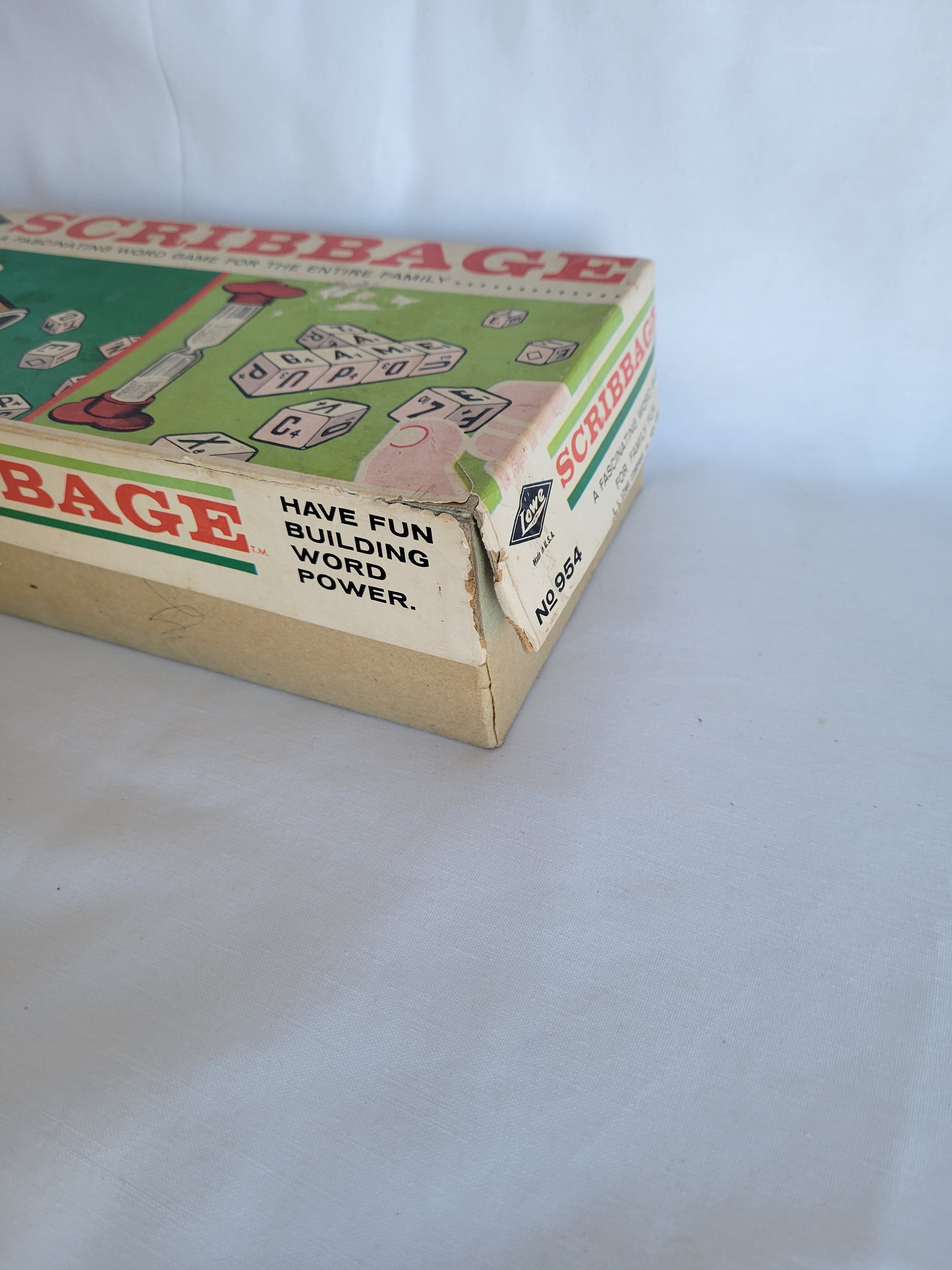 1963 Scribbage Word Game - Etsy