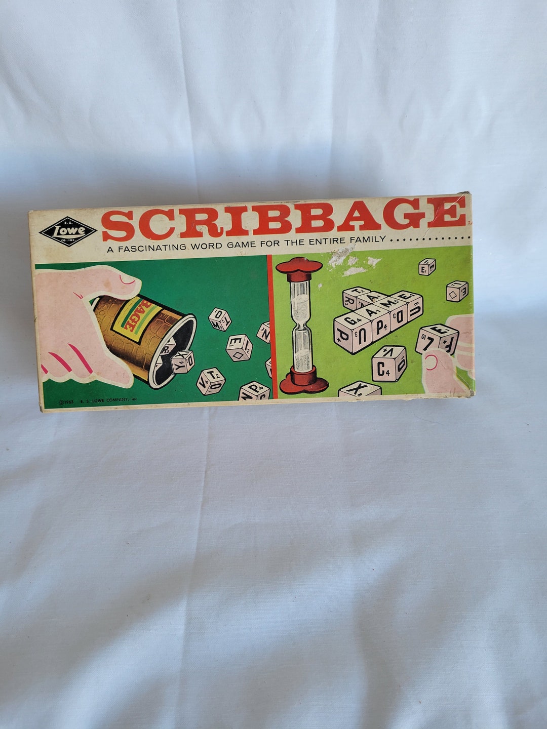 1963 Scribbage Word Game - Etsy