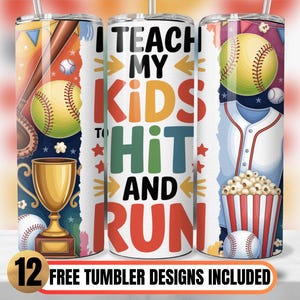 This is a Tumbler Wrap PNG for 20oz Skinny Tumbler Sublimation Design, Softball Mom Tumbler Wrap, Funny Softball Mama Tumbler Sublimation