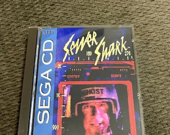 Sewer Shark, Sega CD, replica case w/inserts & foam