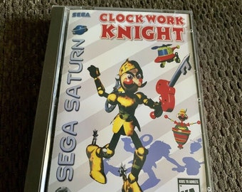 Clockwork Knight, Sega Saturn, custom case w/inserts & foam READ Description!